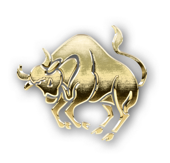 Taurus golden zodiac symbol png, Taurus gold symbol PNG, gold Taurus PNG transparent images download